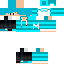 Texture for minguado com cabelo azul