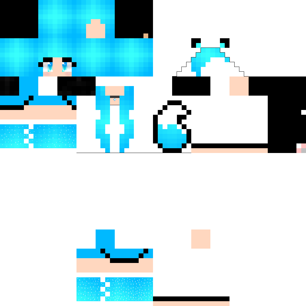 Texture for ✧Kawaii Diamond Wolf Girl✧