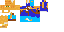 Texture for ginger cat steve w/backpack