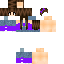 Texture for Julia minegirl com macacão roxo