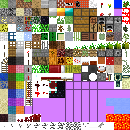 Texture for Minecraft alpha