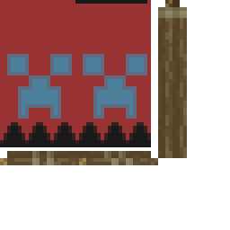 Texture for Red Cyan Creeper Banner 