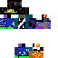 Texture for cool herobine cybrog boy with fire and water