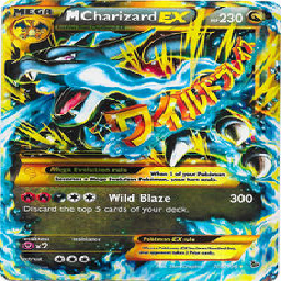 Texture for mega charizard ex card