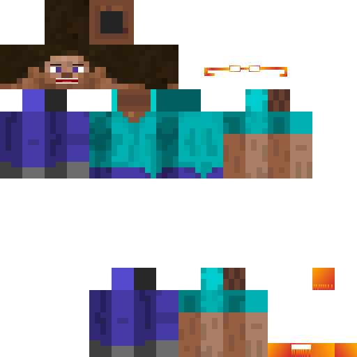 Texture for Steve HD Nerd