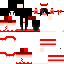 Texture for sadako xd alex sadako white red mixed gitter dress