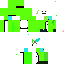 Texture for grren-boy with a happy face