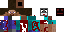 Texture for the two faces of steve
