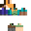 Texture for Split Herobrine Steve Alex