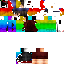 Texture for rainbow steve merged with player