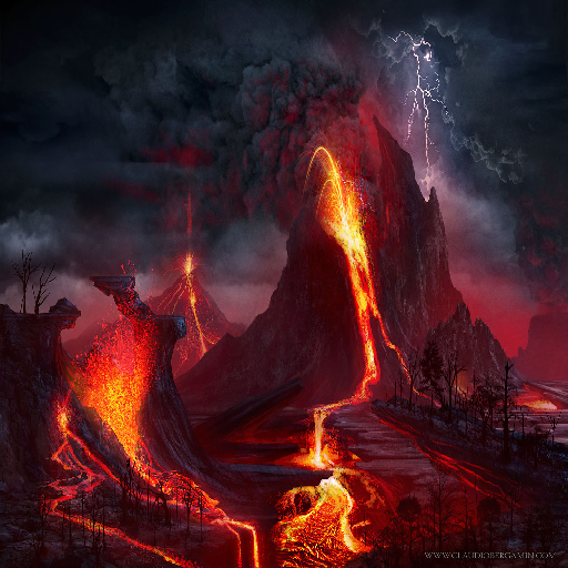 Texture for volcano painting