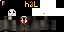 Texture for penguin in a suit
