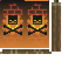 Texture for Flaming Skull Banner