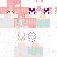 Texture for Cute Anime Girl 5 Number Shirt Cute Toy For Kids Purple Hair Bows Pink Eye Blue Pants Cute Girl For Boys To Date Minecraft Gamer Girls Skin