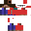 Texture for Pro steve with red arms.