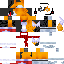 Texture for tails com cachecol e microfone