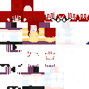 Texture for Saiko Chan (Saiko no Sutoka) Yandere mode, school uniform girl, horror, red hair, glasses, sweet, cute, pretty, Anime