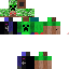 Texture for herobrine com camiseta do creper e causa do endemam