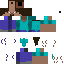 Texture for Steve calvo bombado com cabelo atras