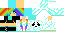 Texture for rainbow girl