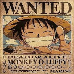 Texture for avis de recherche Luffy One Piece