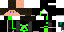 Texture for grøn og sorte ninja