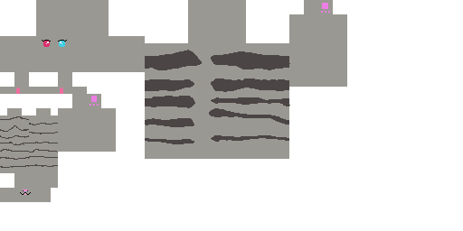 Texture for Kawaii Anime Pusheen w/ 2 different colored eyes