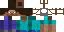 Texture for Steve with iron helmet
