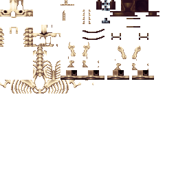 Texture for skeleton horse black eyes