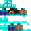 Texture for armored steve holding diamond