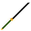 Texture for Bleach Zanpakuto Final Verison Black-White Blade + Green Handle + Golden Tsuba 