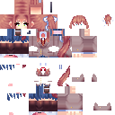 Texture for Monika (Doki Doki Literature Club) Villain, Yandere, Girl, Cute, Video Game, High School, Uniform, Anime