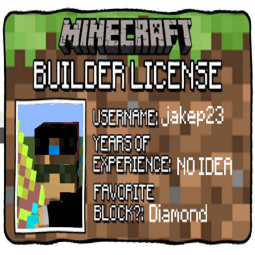 Texture for my builders licence