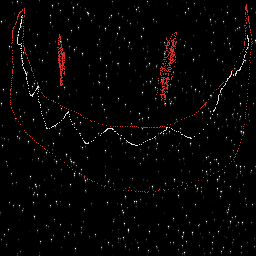 Texture for End Portal with a face go in the mouth