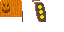 Texture for Pumpkin Halloween Cape