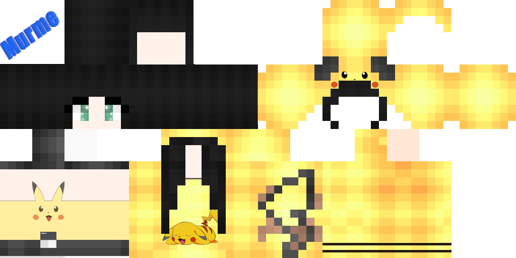 Texture for Pikachu Girl is so cute but watch out