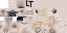 Texture for bashed up pug