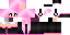 Texture for cool girl with pink hair and headphones 