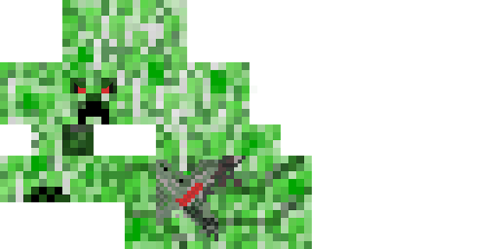 Texture for Creeper from minecraft song...so far....