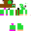 Texture for frog re-creation as a girl