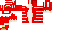 Texture for Red and White Pattern Cat