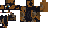 Texture for Minecraft tortoiseshell cat