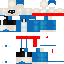 Texture for sans with scarf of papyrus tryng kil frisk because is kill papyrus genocide route