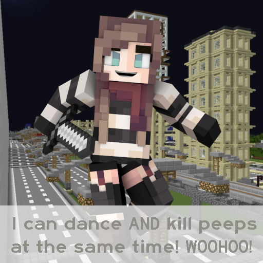Texture for Hypixel Sam: I can dance AND kill peeps at the same time! WOOHOO!