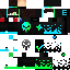 Texture for green and blue boy