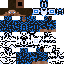 Texture for Steve In Blue and Light Teal TRON Grid Jumpsuit