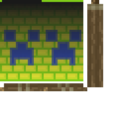 Texture for creeper face on dark bricks