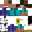 Texture for Animated Steve with Minecon 2019 Founder's Cape and Infinity Gauntlet