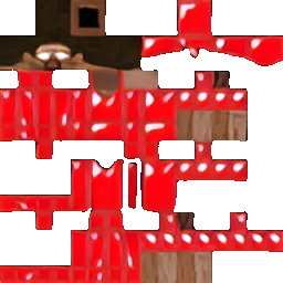 Texture for gross ai upscaled herobrine red armor