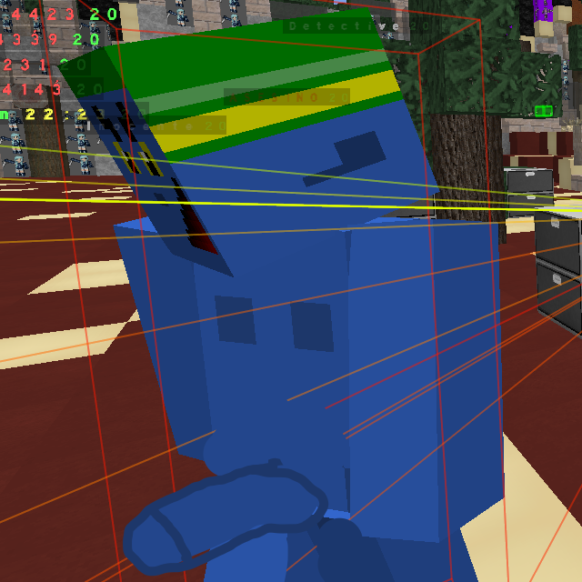 Texture for 401 in omegacraft showing his dck in front of the screen in murder mystery lobby